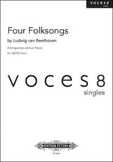 Four Folksongs SATB choral sheet music cover